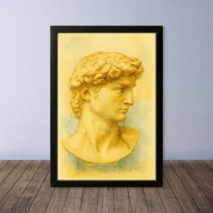 Cornice Quadro Disegno Acquarello su Firenze – Arte [S0] 023
