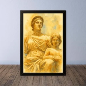Cornice Quadro Disegno Acquarello su Firenze – Arte [S0] 041