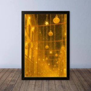 Cornice Quadro Disegno Acquarello su Firenze – Arte [S0] 054