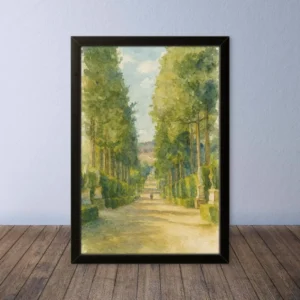 Cornice Quadro Disegno Acquarello su Firenze – Arte [S0] 065