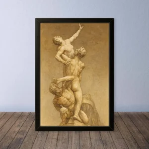 Cornice Quadro Disegno Acquarello su Firenze – Arte [S0] 070