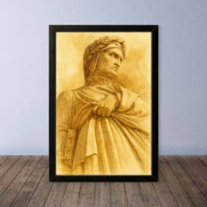 Cornice Quadro Disegno Acquarello su Firenze – Arte [S0] 088